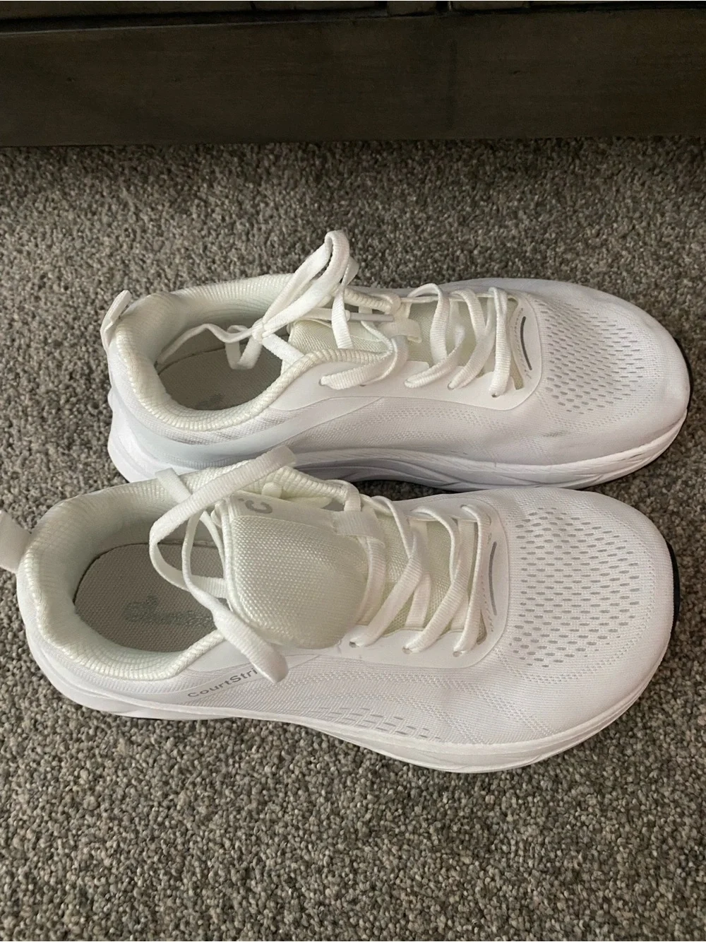 Women's All-White Lightweight Athletic Sneakers